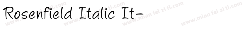Rosenfield Italic It字体转换